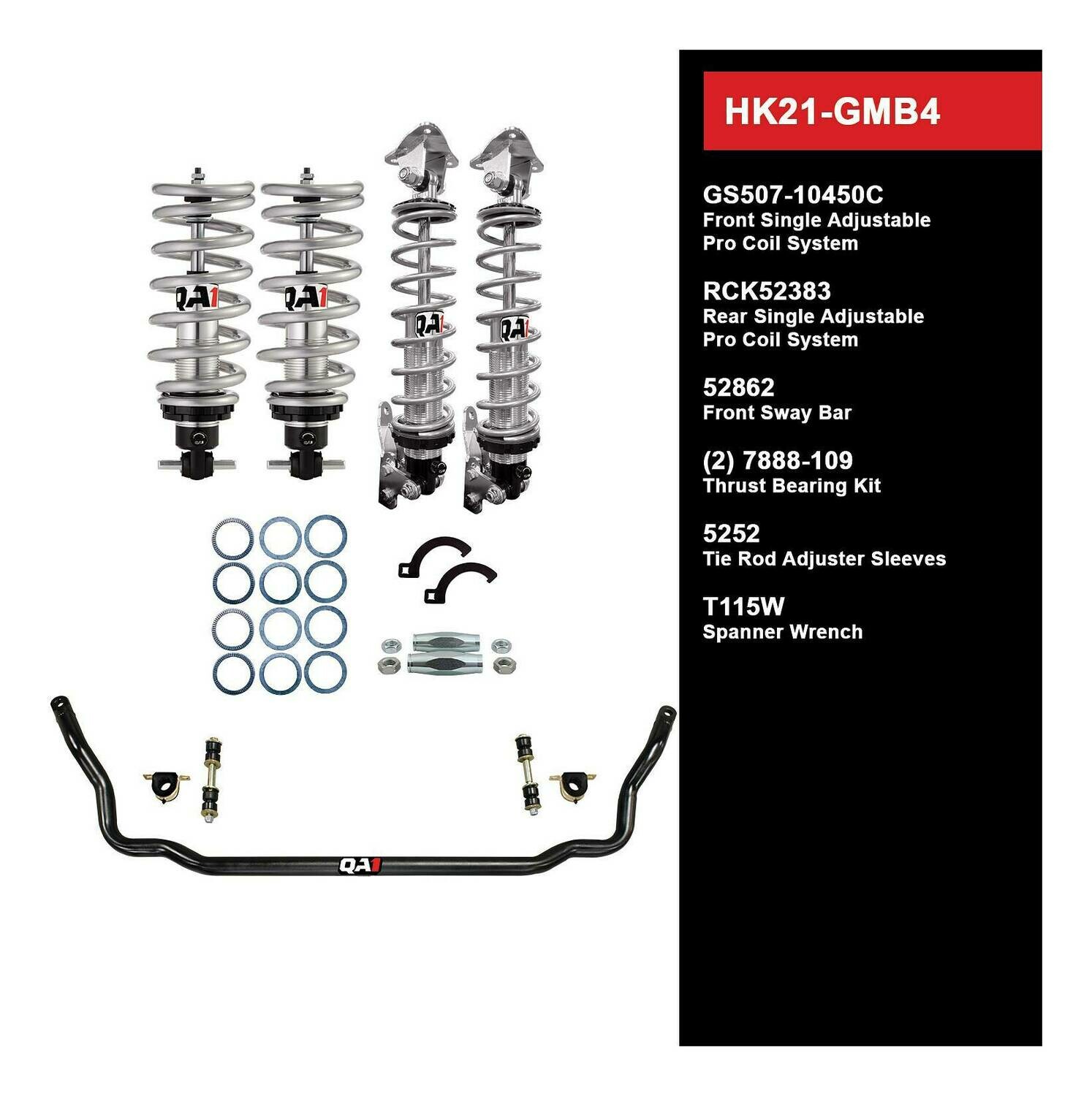 QA1 Level 1 Handling Kit for 78-93 GM B-Body