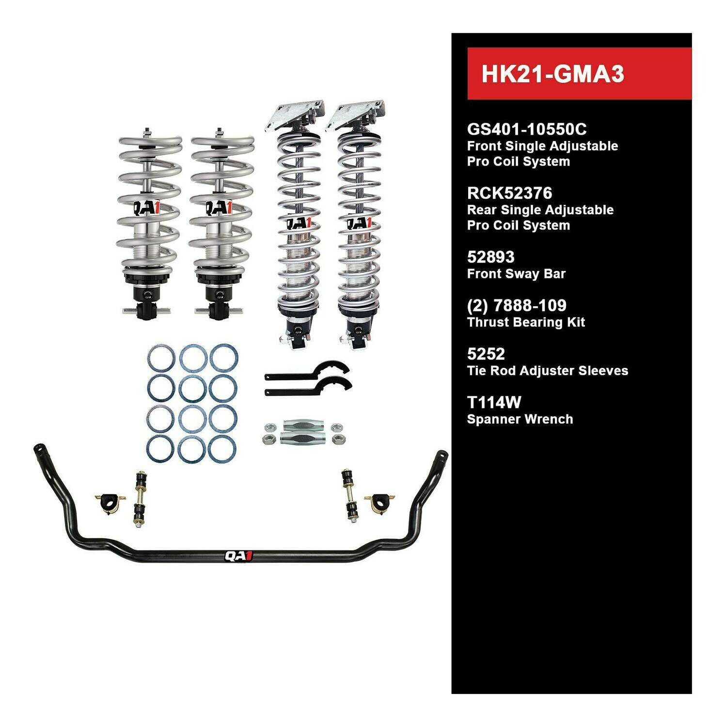 QA1 Level 1 Handling Kit 73-77 GM A-Body