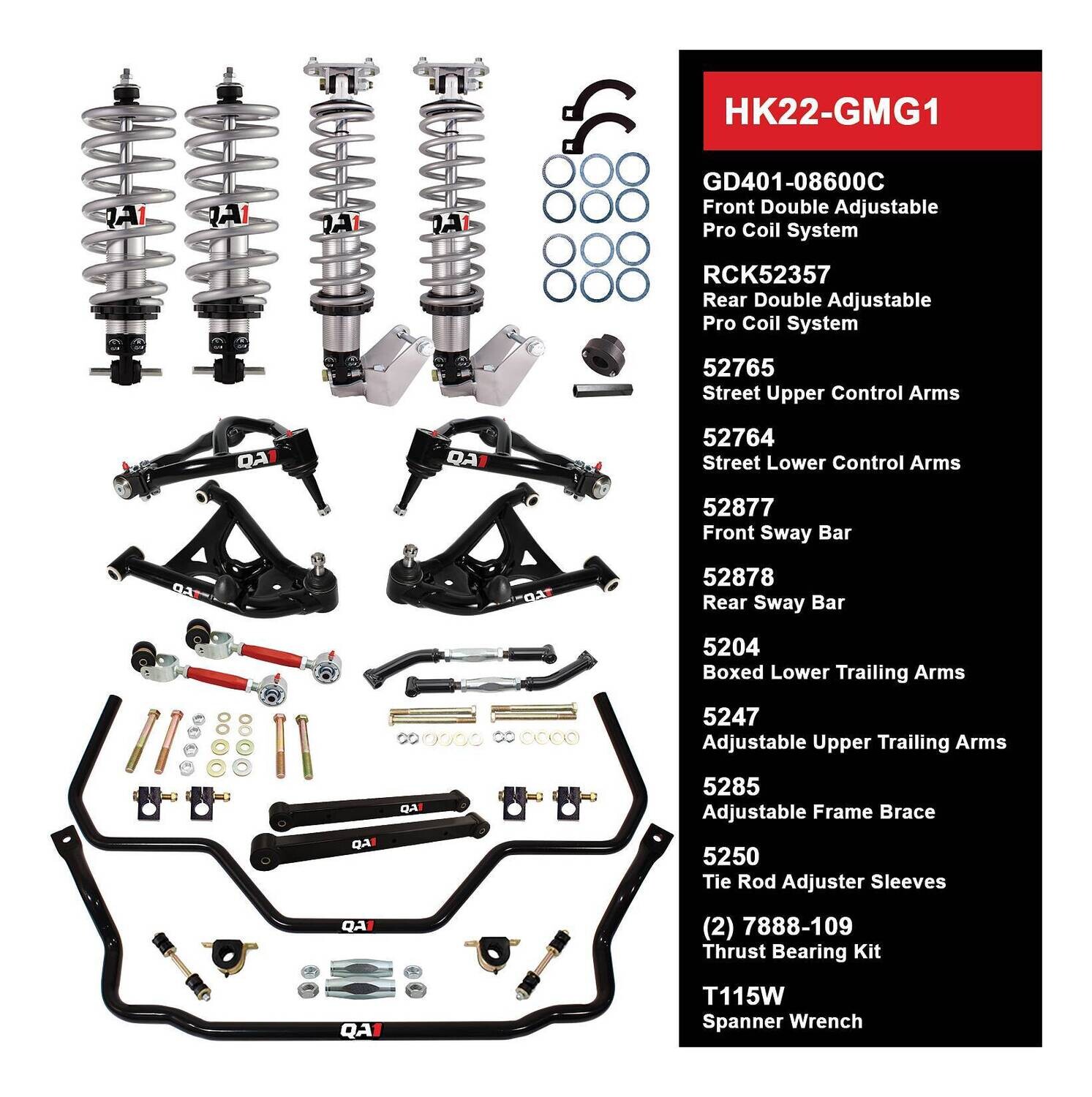 QA1 Level 2 Handling Kit for 78-88 GM G-Body