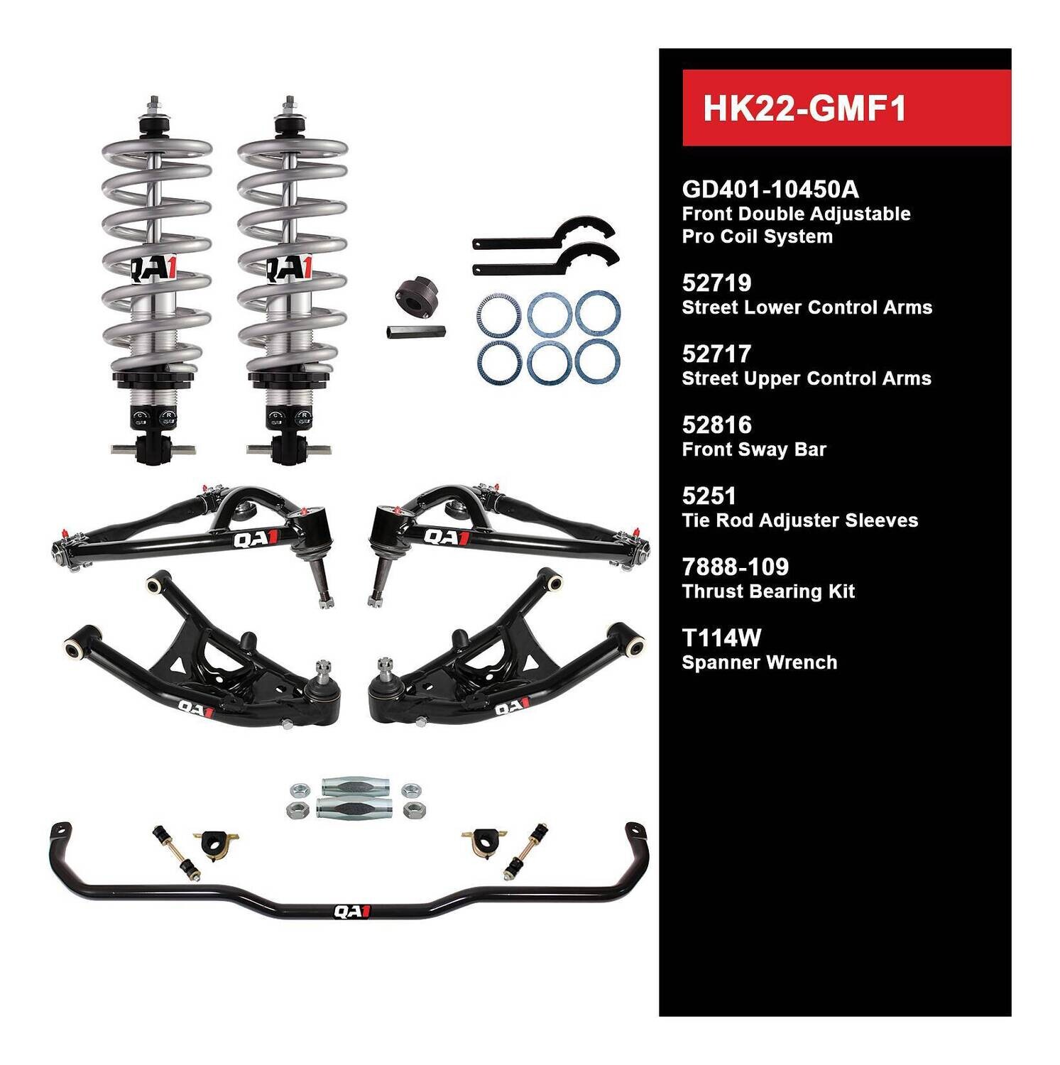 QA1 Level 2 Handling Kit for 67-69 GM F-Body