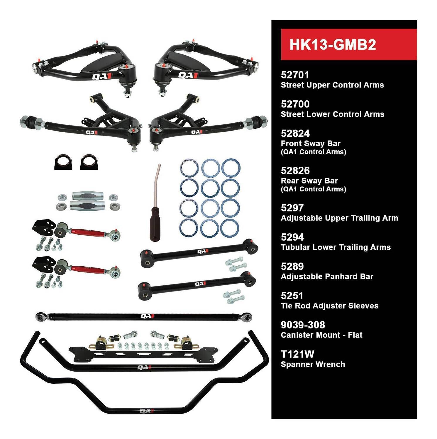 QA1 Level 3 Handling Kit for 65-68 Chevy B-Body Without Shocks
