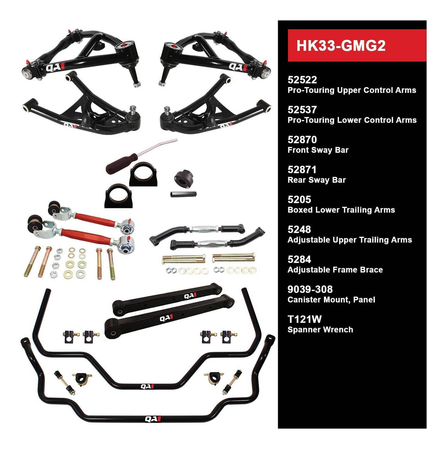 QA1 Level 3 Handling Kit 69-72 Grand Prix &amp; 70-72 Monte Carlo Without Shocks