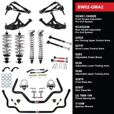 QA1 Level 2 Big Wheel Suspension Kit, 68-72 GM A Body