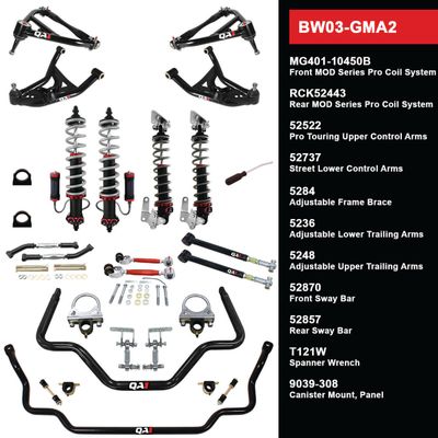 QA1 Level 3 Big Wheel Suspension Kit, 68-72 GM A Body