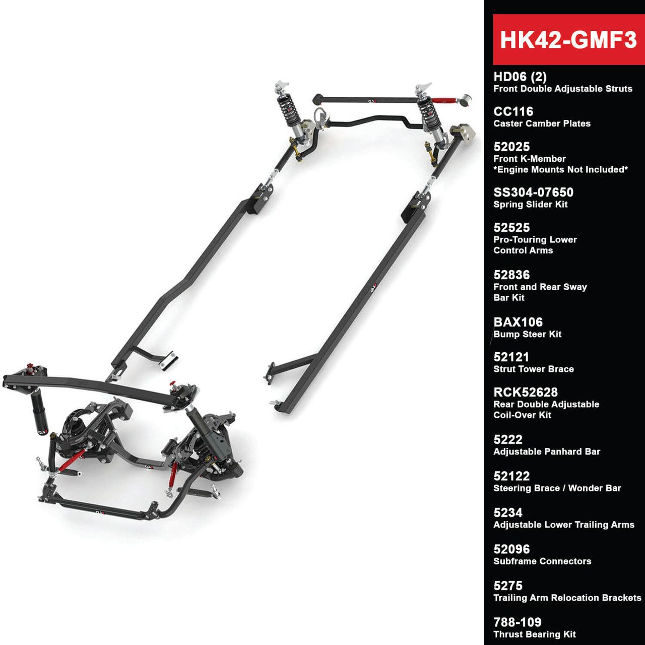 QA1 Level 2 Full Vehicle Handling Kit for 82-92 GM F-Body