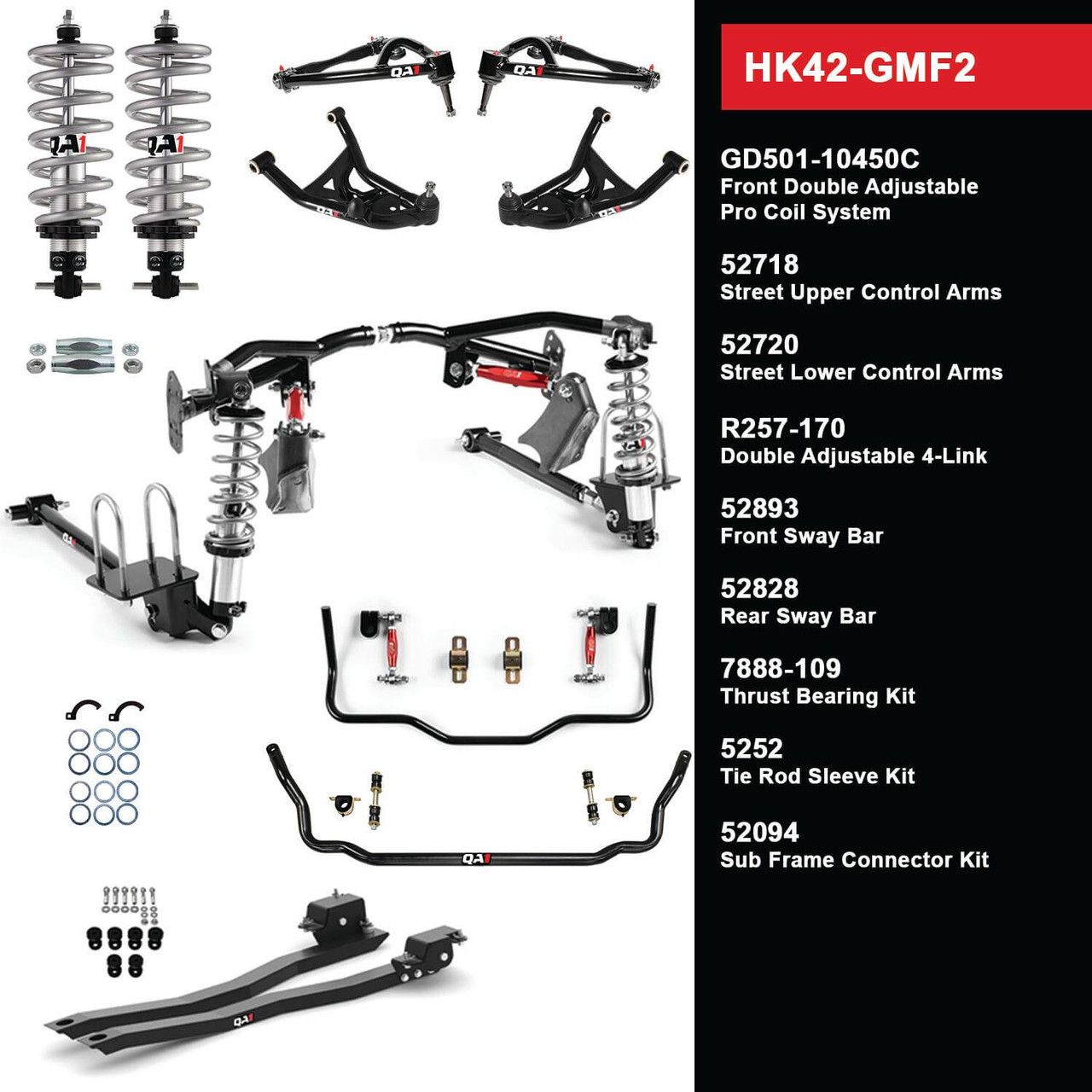 QA1 Level 2 Handling Kit for 70-81 GM F-Body