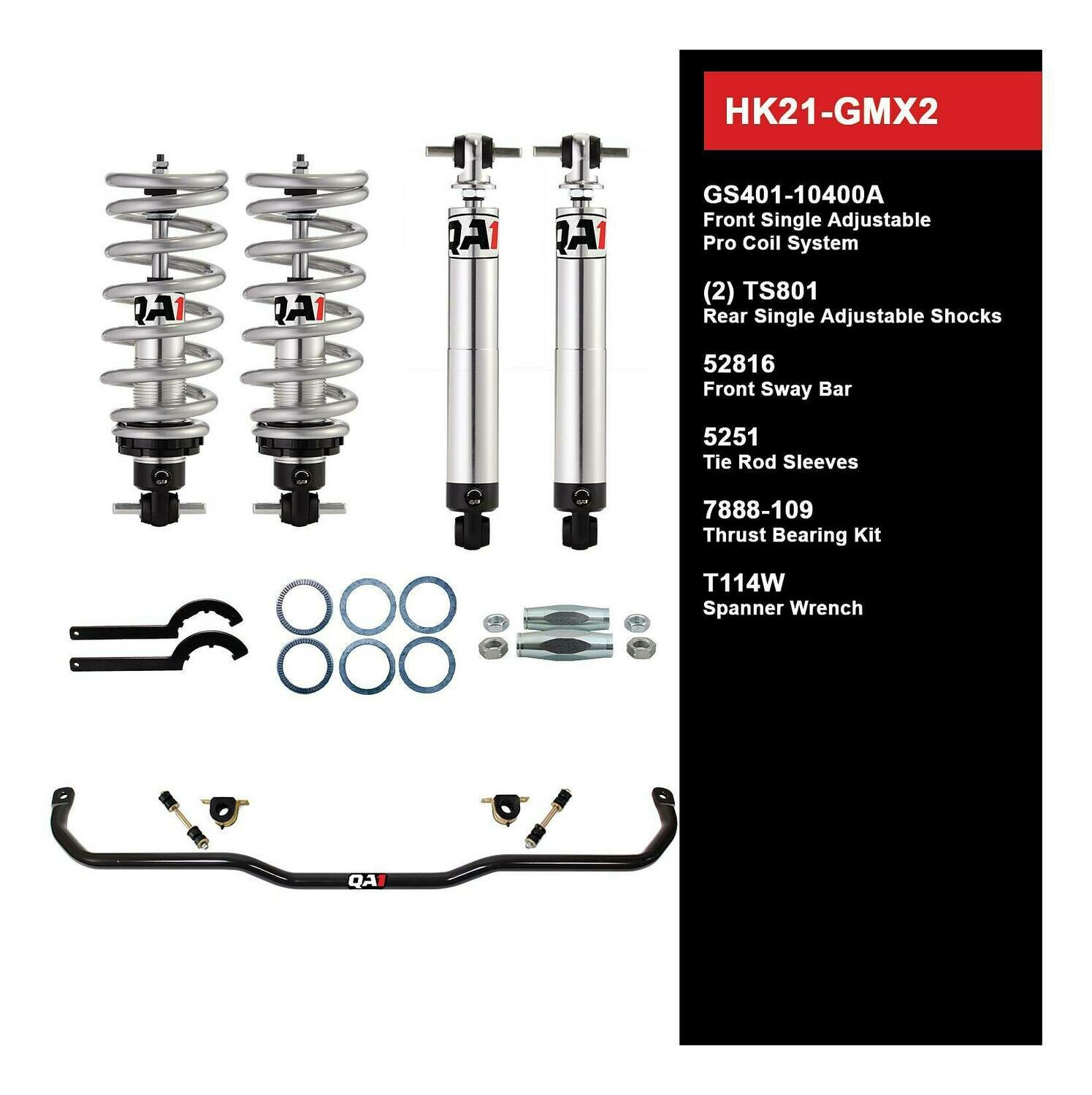 QA1 Level 1 Handling Kit for 68-74 GM X-Body