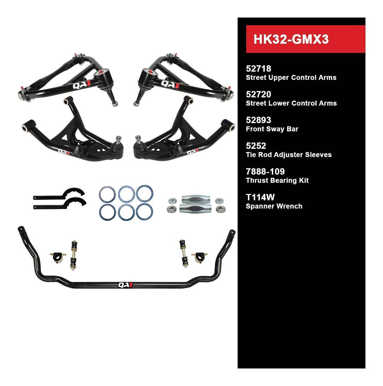 QA1 Level 2 Handling Kit for 75-79 GM X-Body Without Shocks