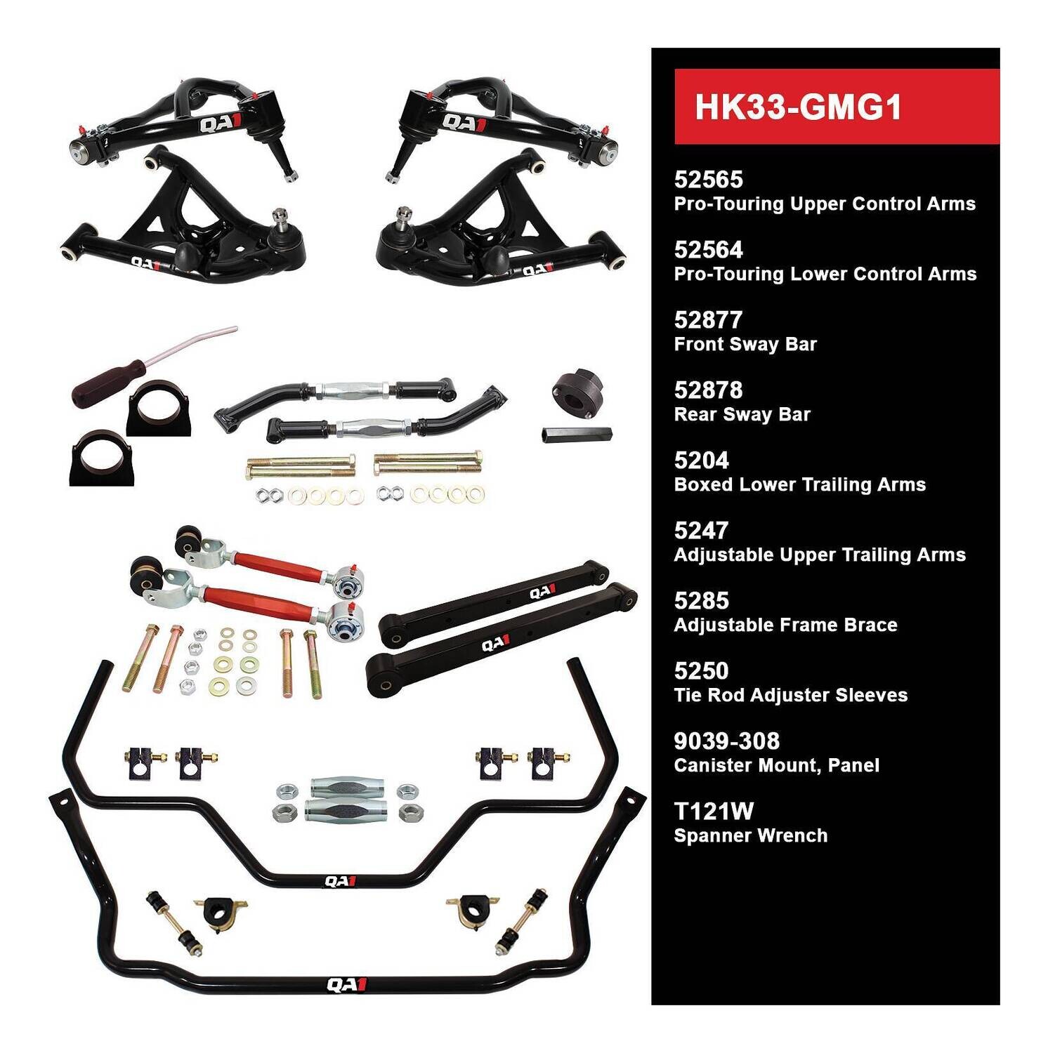 QA1 Level 3 Handling Kit for 78-88 GM G-Body Without Shocks