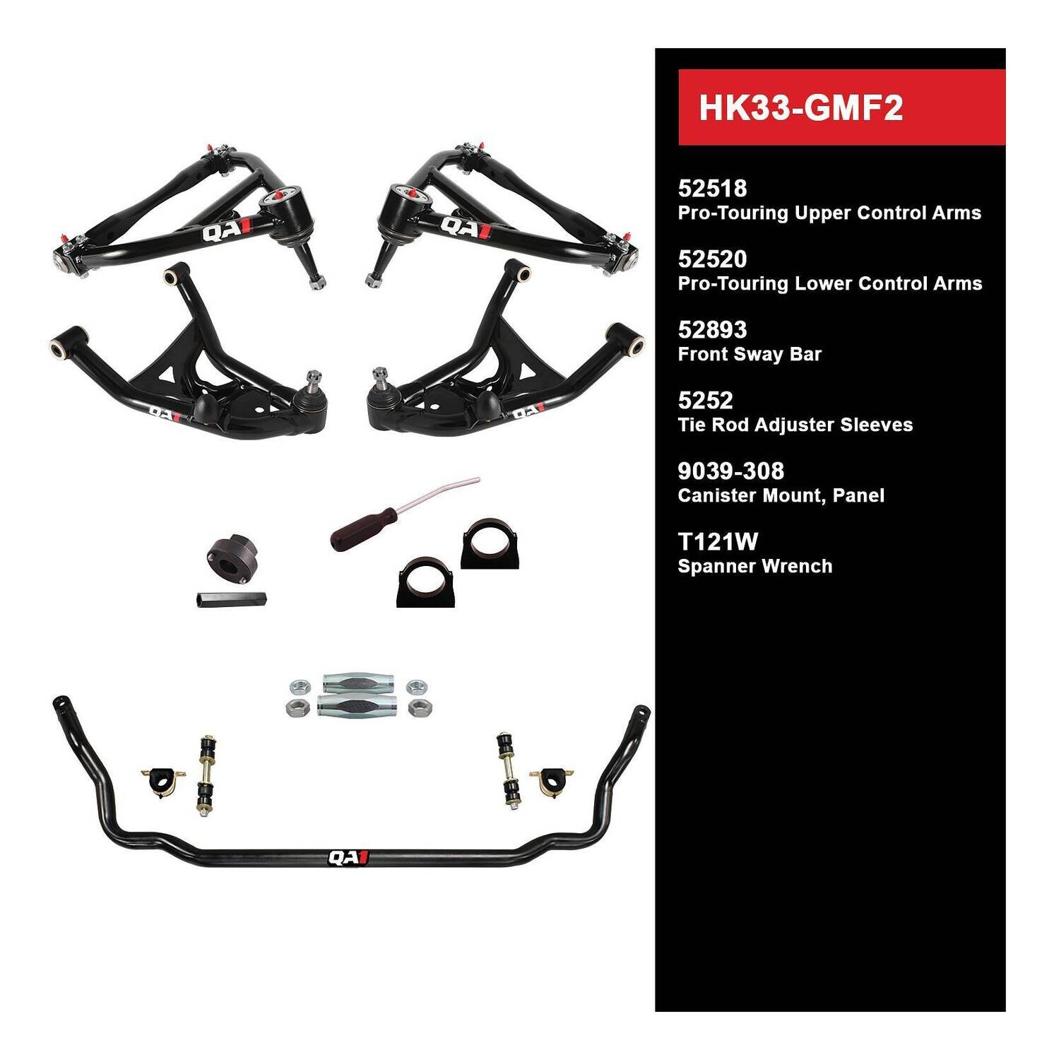 QA1 Level 3 Handling Kit for 70-81 GM F-Body Without Shocks