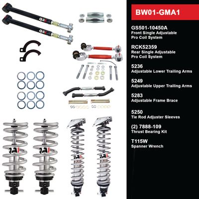 QA1 Level 1 Big Wheel Suspension Kit, 64-67 GM A Body