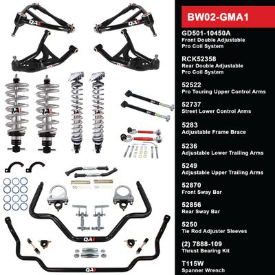 QA1 Level 2 Big Wheel Suspension Kit, 64-67 GM A Body