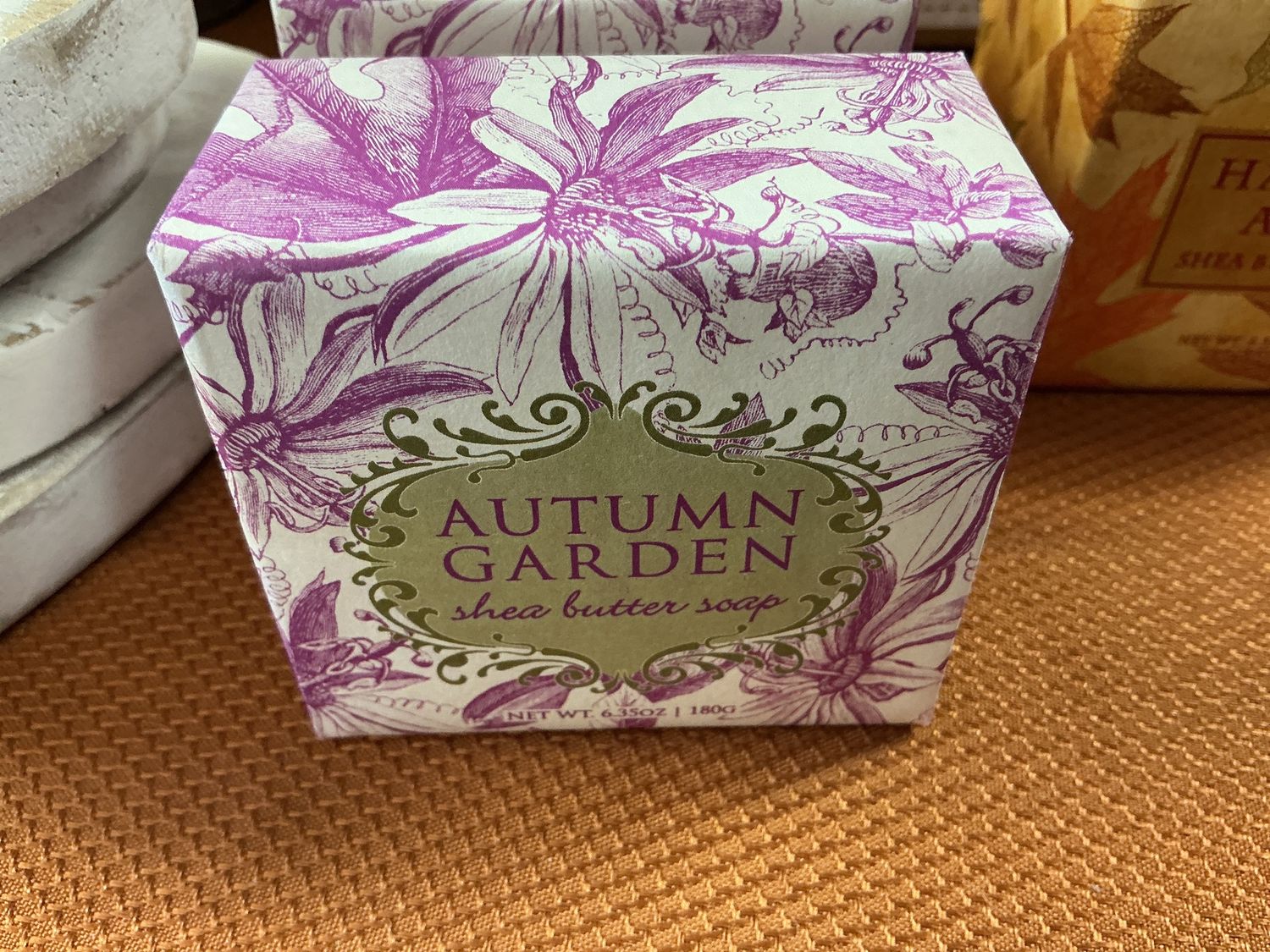 Greenwich Bay 6.35 oz soap square autum garden
