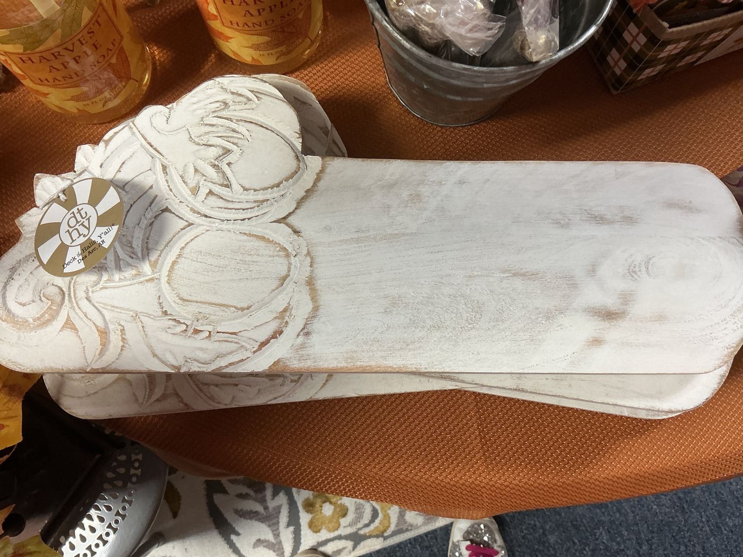 Pumpkin fall white cheese board