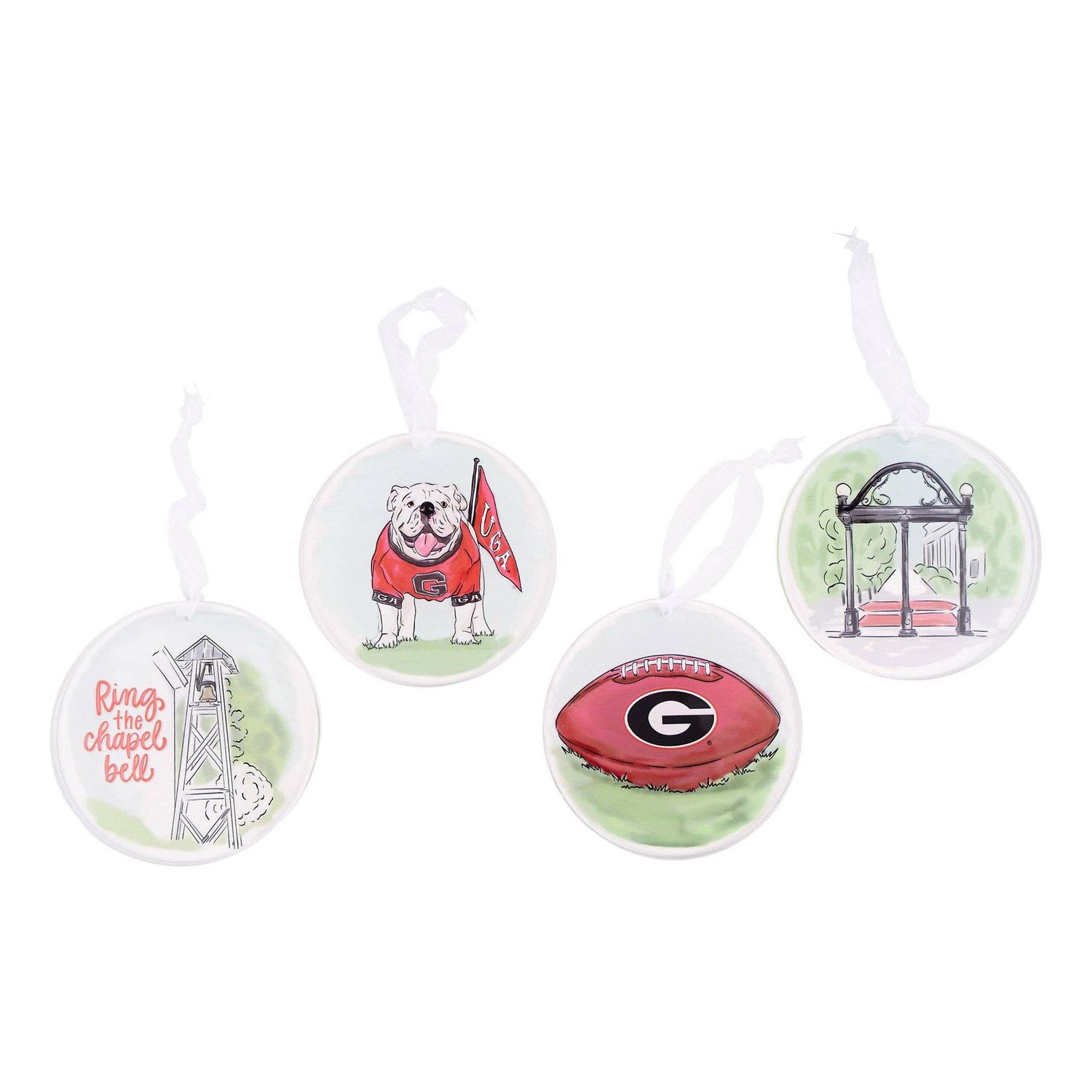 Georgia  Ornament Set/4