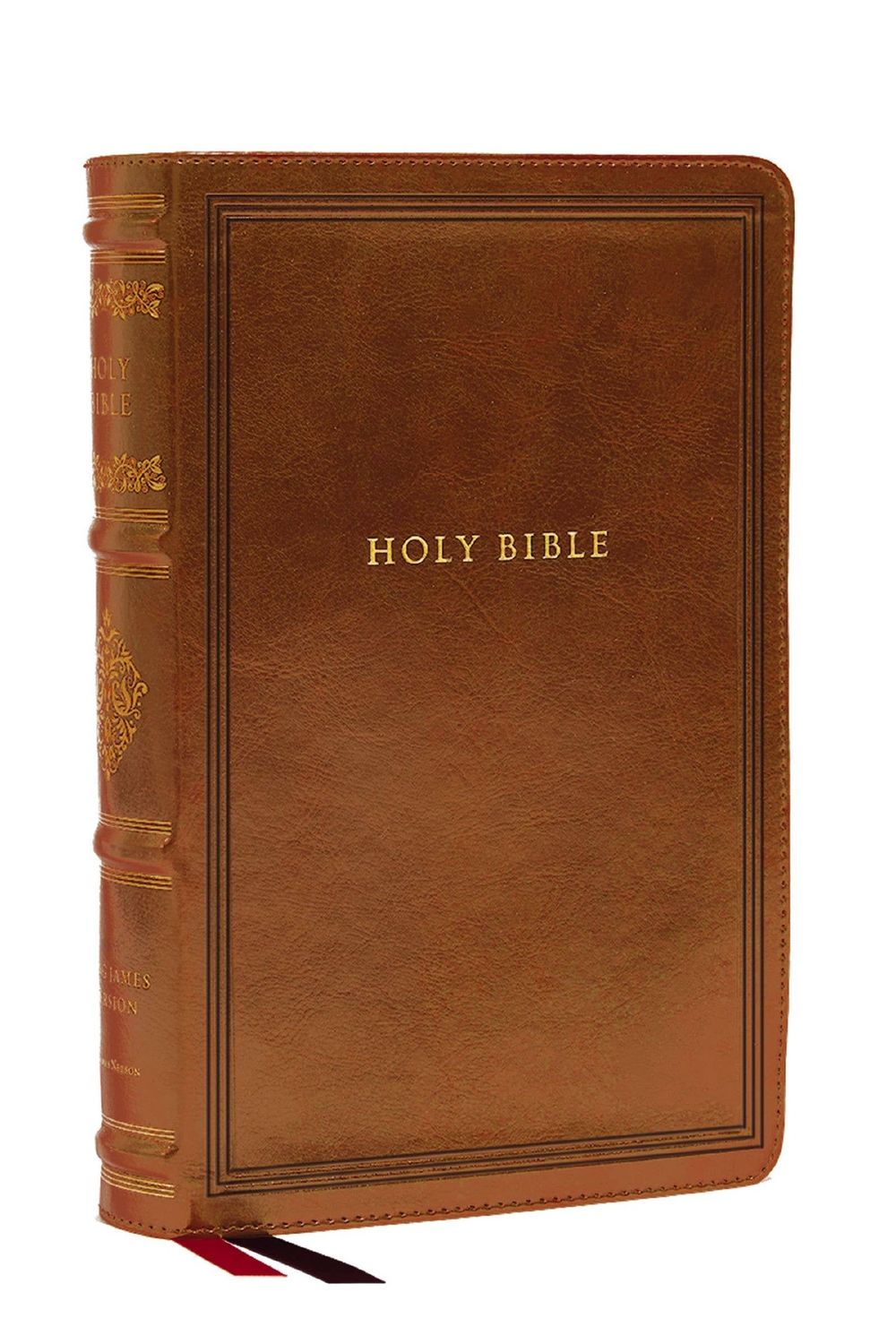 KJV Large Print Reference Bible Brown Leathersoft