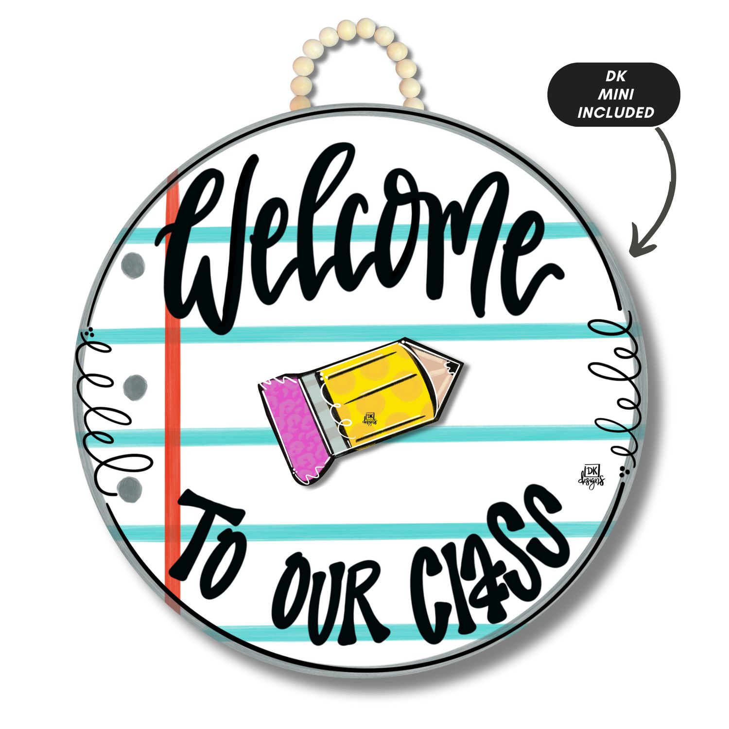 Notebook "Welcome to our Class" Hanger + Mini