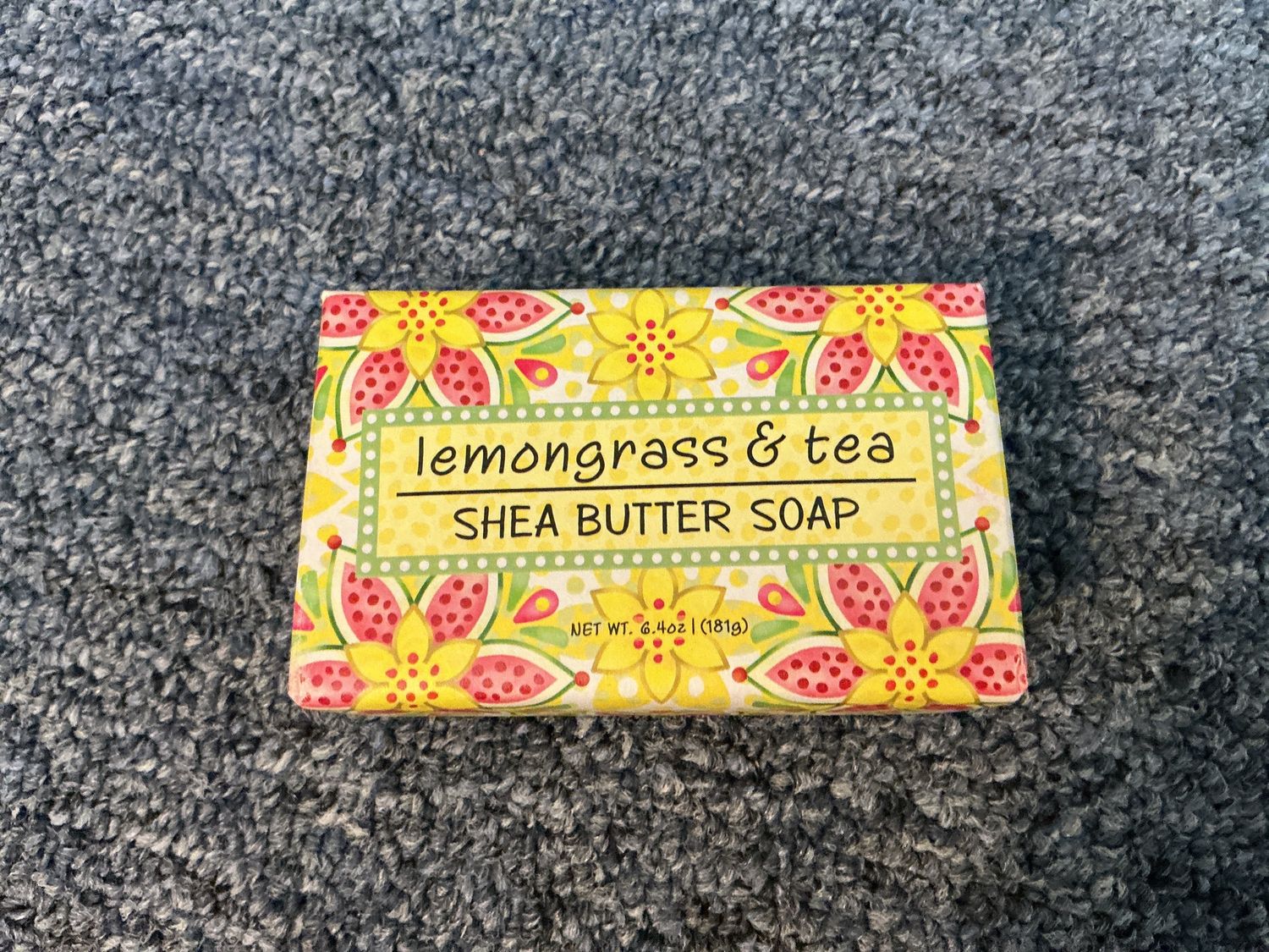 Greenwich Bay 6.4 ox wrapped soap block lemongrass &amp; tea