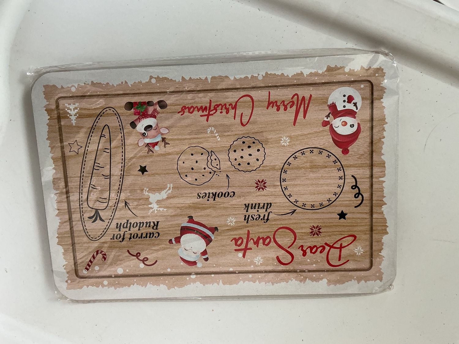 Dear Santa rectangle treats for santa board