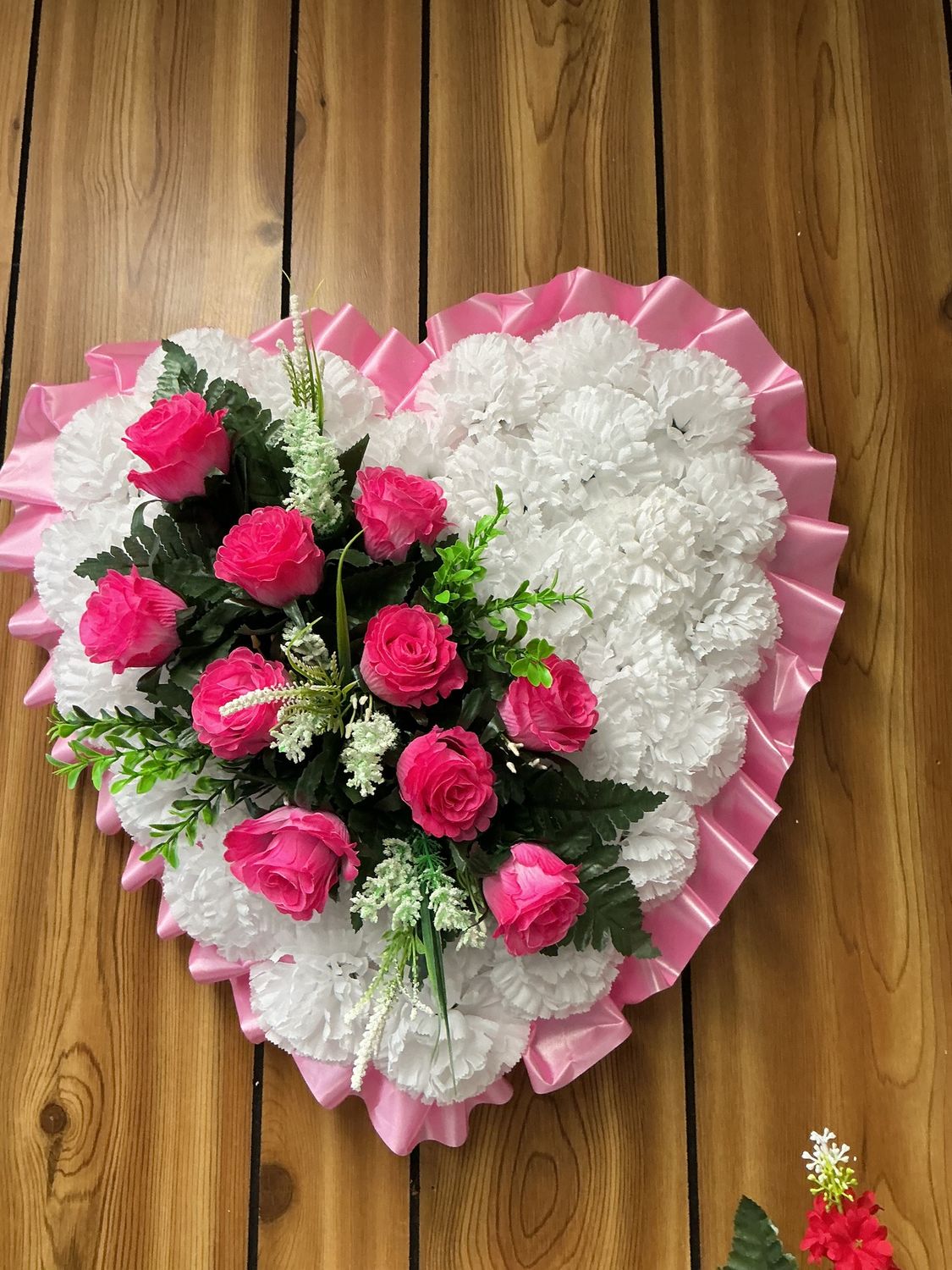 small hearts with flowers