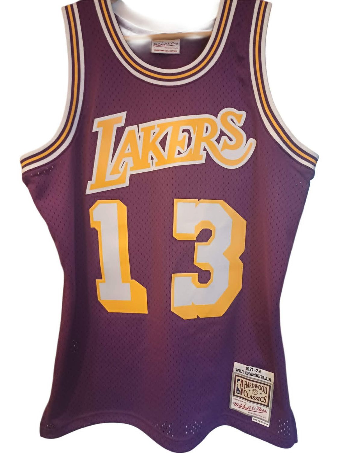 Los Angeles Lakers  Wilt Chamberlain Mitchell & Ness Basketball Jersey
