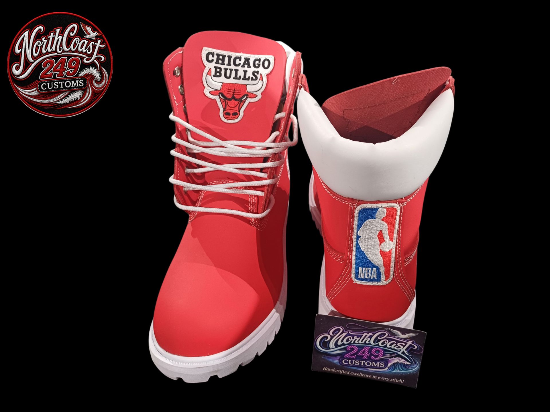 North Coast Customs X Timberland X Chicago Bulls Boots