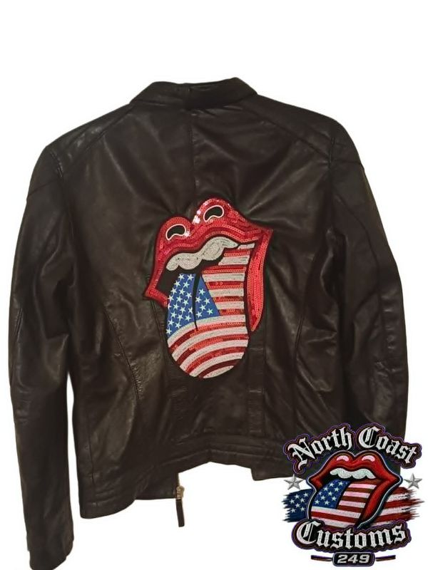 Mustang x The Rolling Stones x North Coast Customs Lady Lederjacke Mustang x The Rolling Stones x North Coast Customs Lady Lederjacke