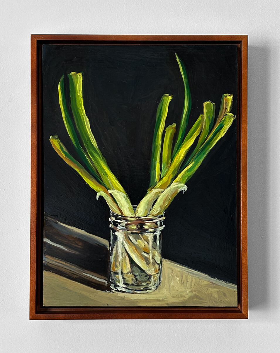 Still Life with Green Onion
