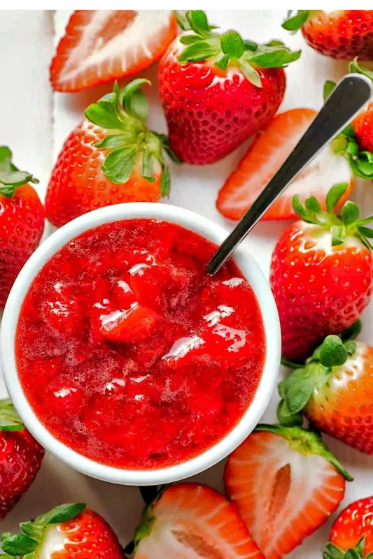 Strawberry topping Strawberry topping