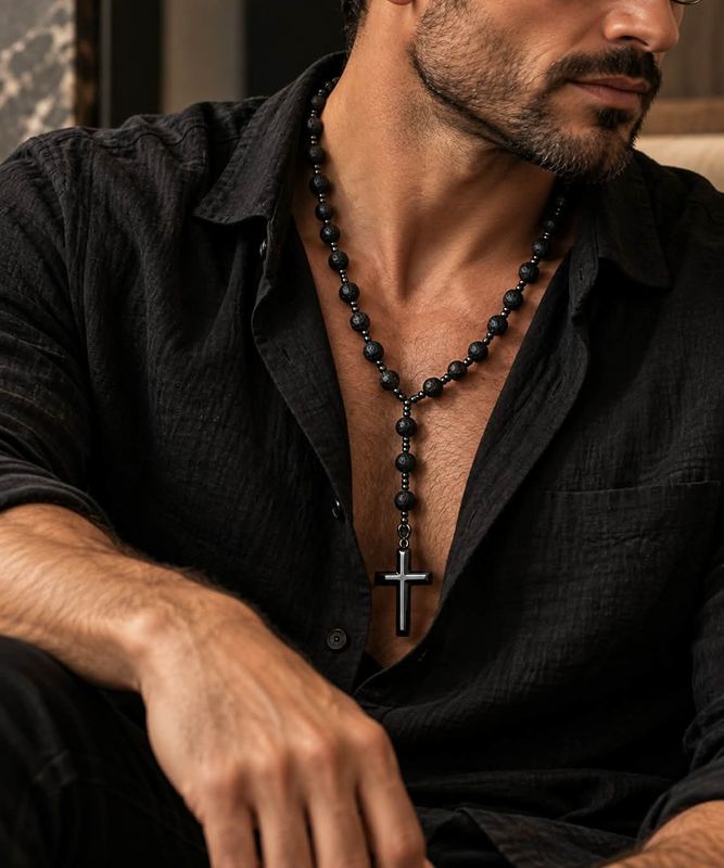 Naszyjnik Noir Cross
