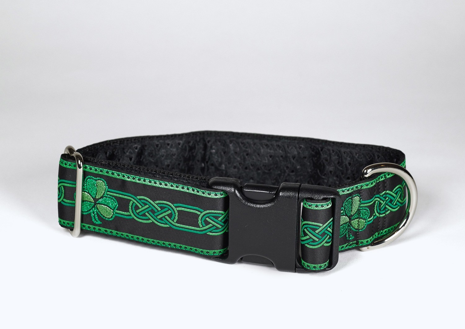 Collar - Celtic - 1-1/2 inch - Celtic Shamrock  Emerald