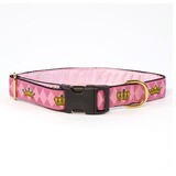 Collar - Designer - 1-inch - Royal Crowns Pink