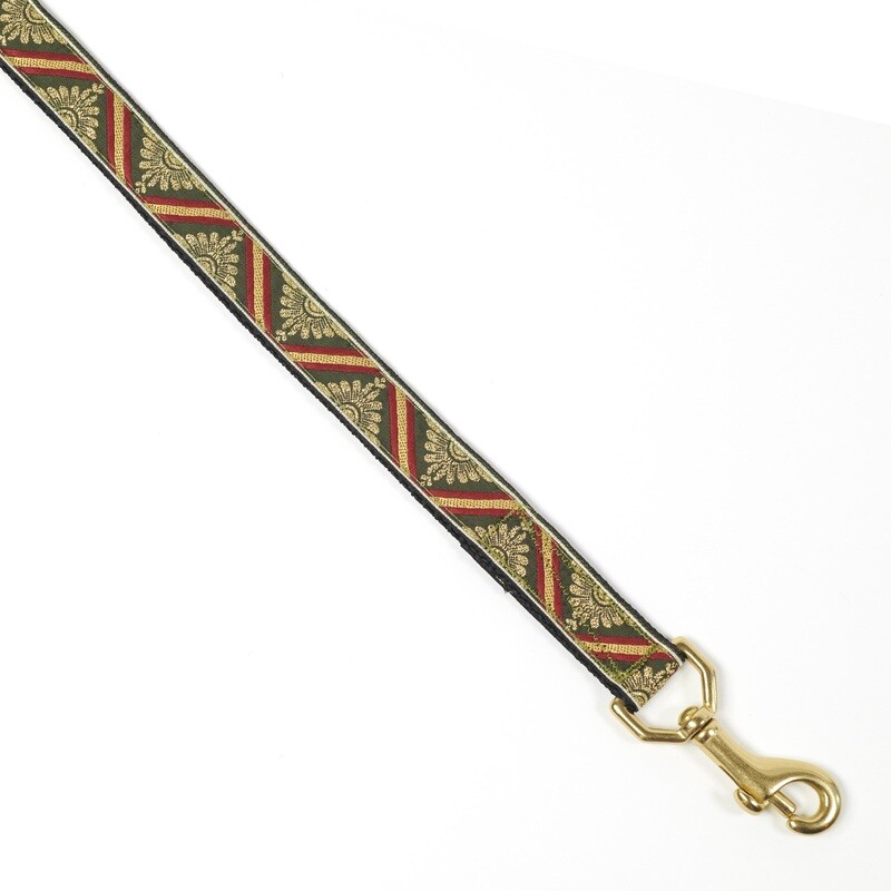Leash - Designer - 3/4-inch - Chevron  Olive
