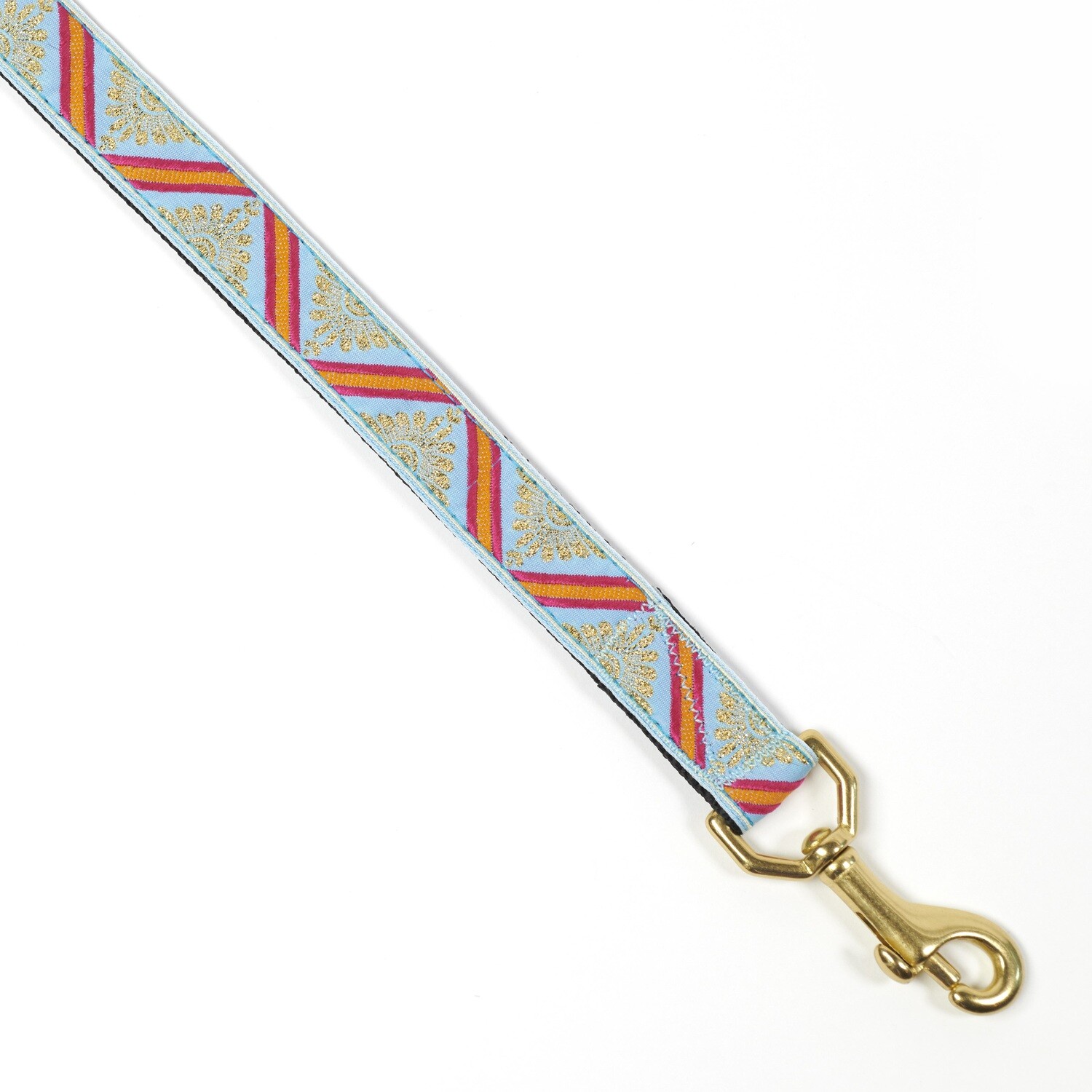 Leash - Designer - 3/4-inch - Chevron  Aqua