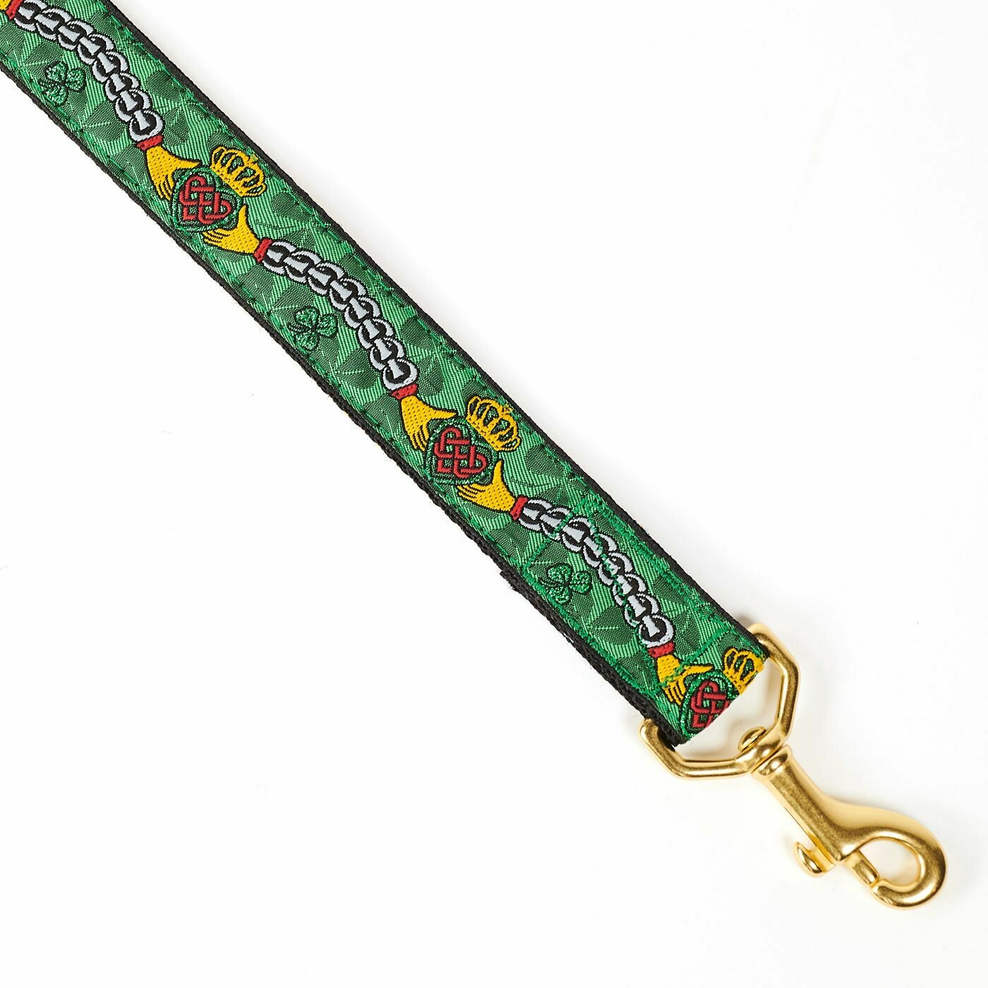 Leash - Designer - 1-inch - Claddagh - Green