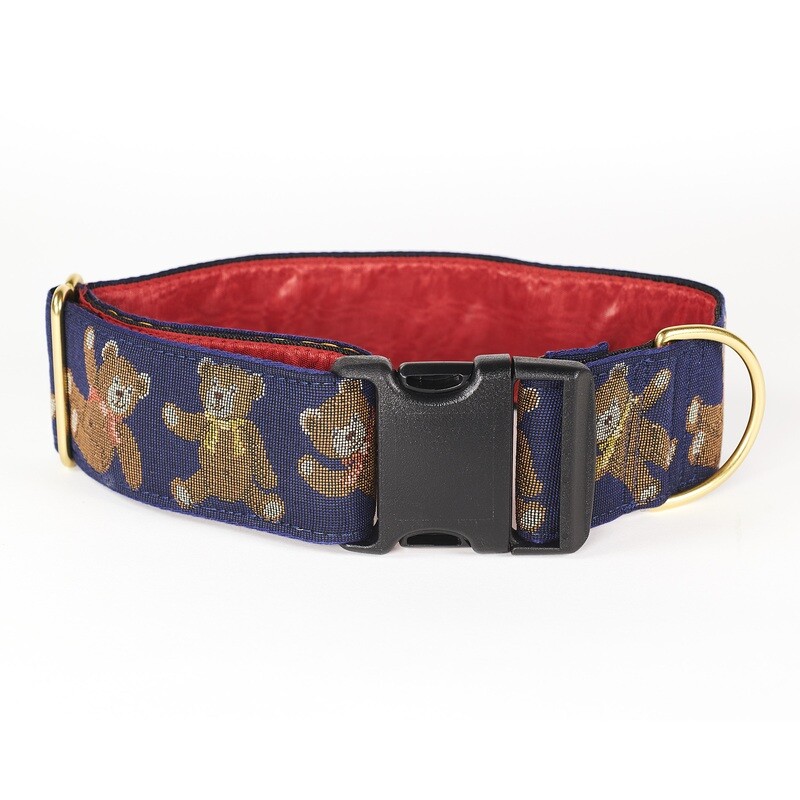 Collar - Designer - 2 inch - Teddy Bears / Navy