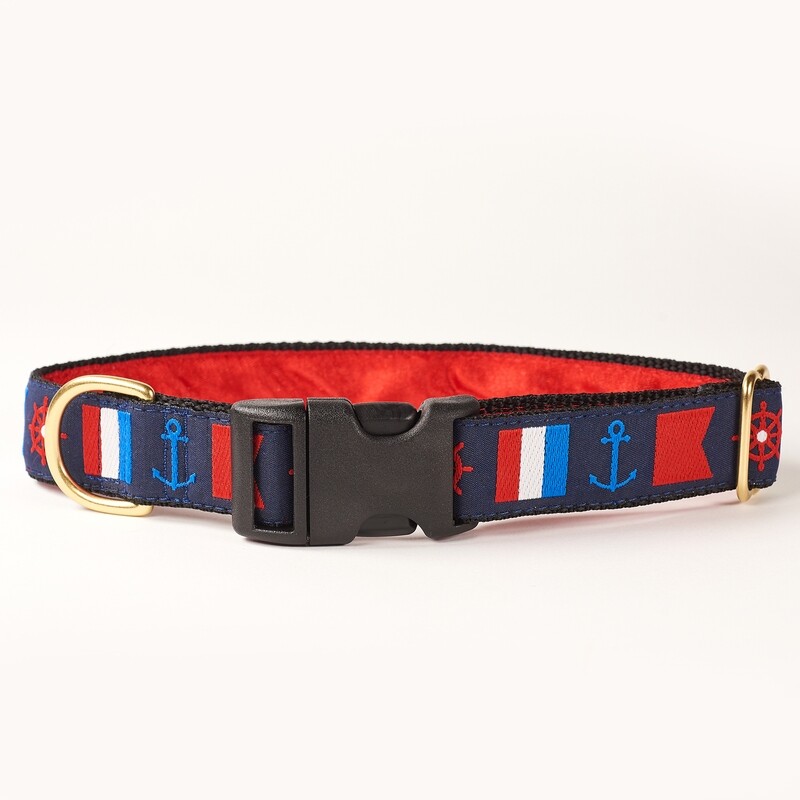 Collar - Designer - 1 inch - Nautical Emblems