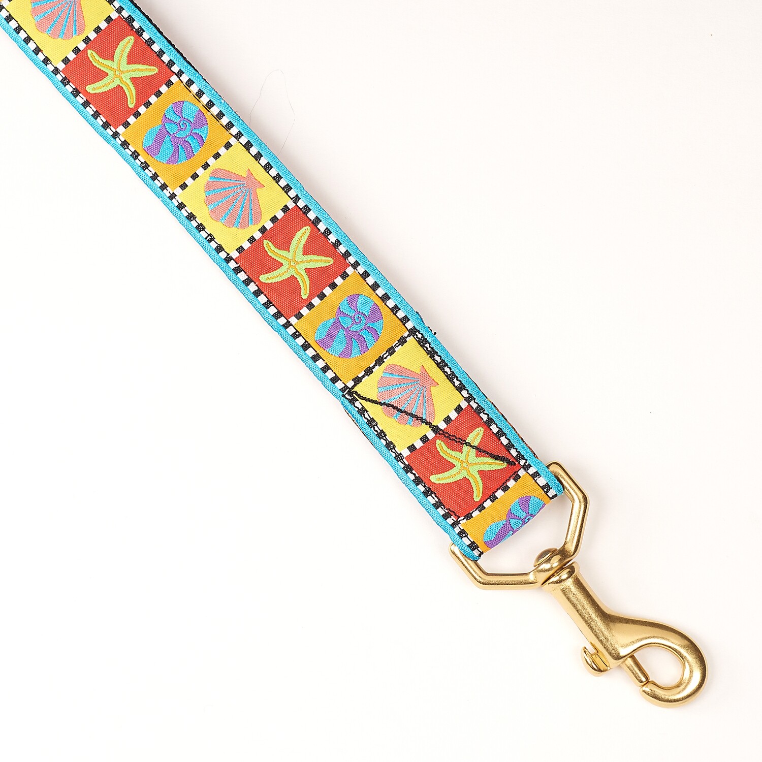 Leash - Designer - 1-inch - I See Sea Shells