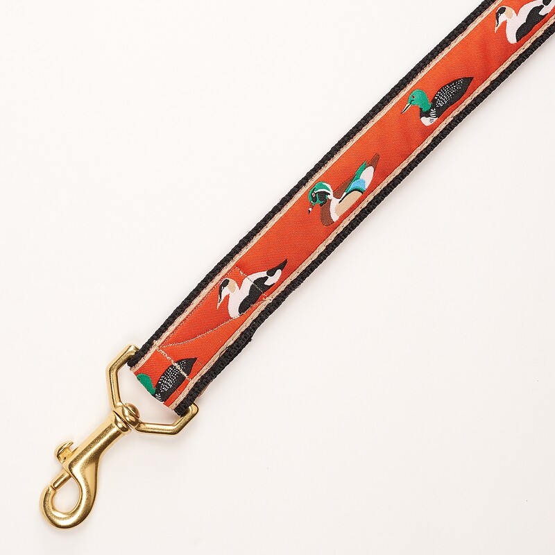 Leash - Designer - 1-inch - Ducks In A Row