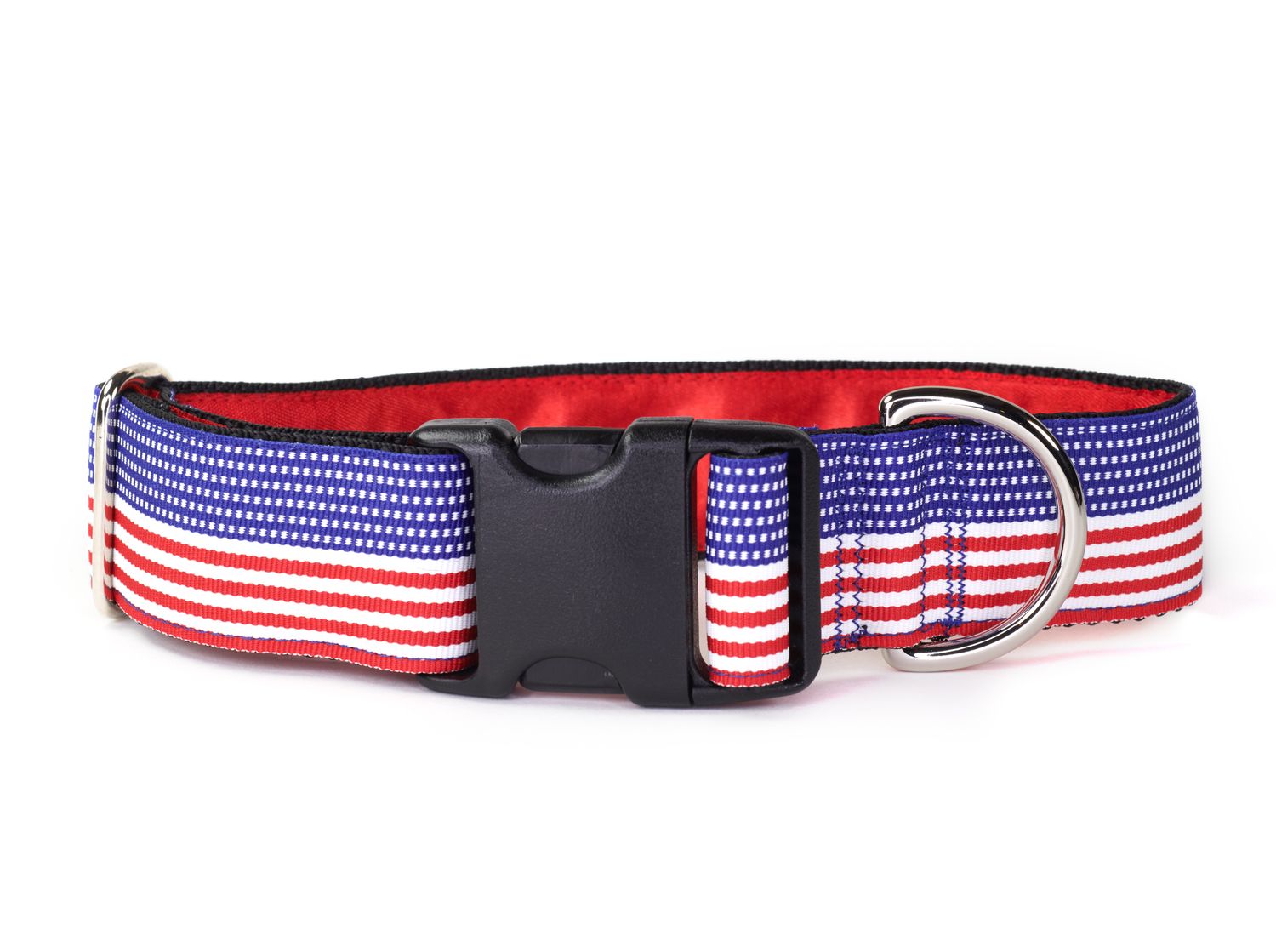 Collar - Designer - 1-1/2 inch - American Horizontal - (red/white/blue) Collar - Designer - 1-1/2 inch - American Horizontal - (red/white/blue)