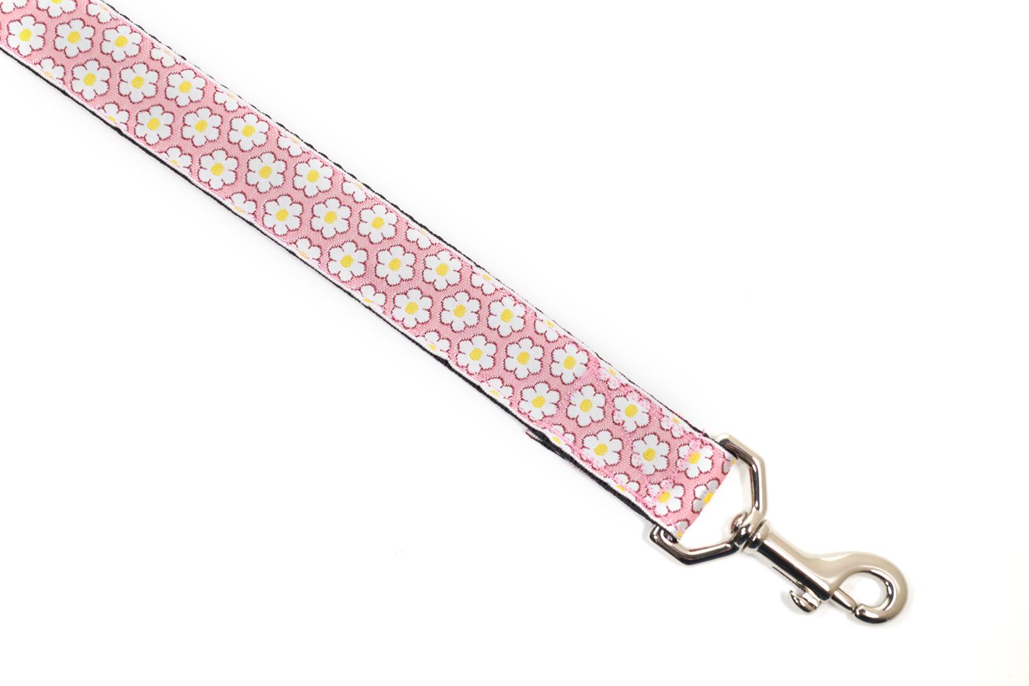 Leash - Designer - 1-inch - Mini Daisy ~ pink