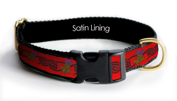 Collar - Celtic - 1-1/2 inch - Thistle Red