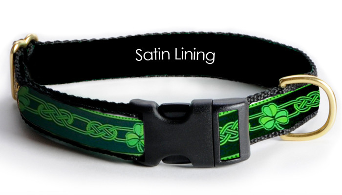 Collar - Celtic - 1-1/2 inch - Celtic Shamrock  Green