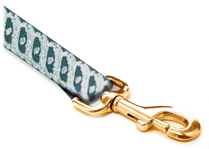 Leash - Celtic - 5/8-inch - Celtic Leaf  Silver