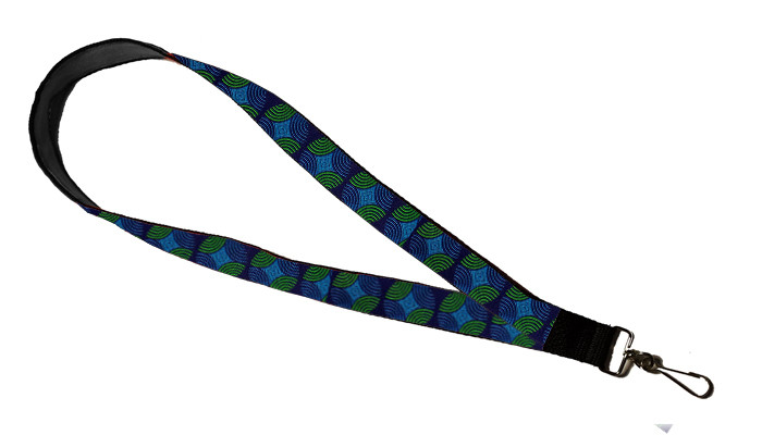 Lanyard - Blue Green Circles