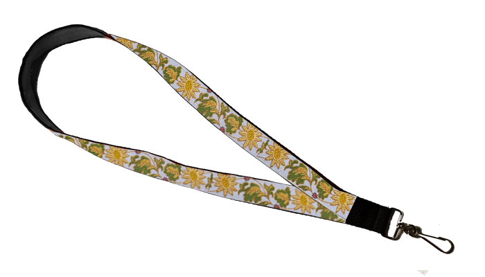 Lanyard - Ornamental Daisy Blue