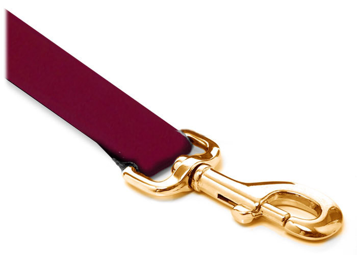 Leash - Velvet - 3/4-inch - Burgundy