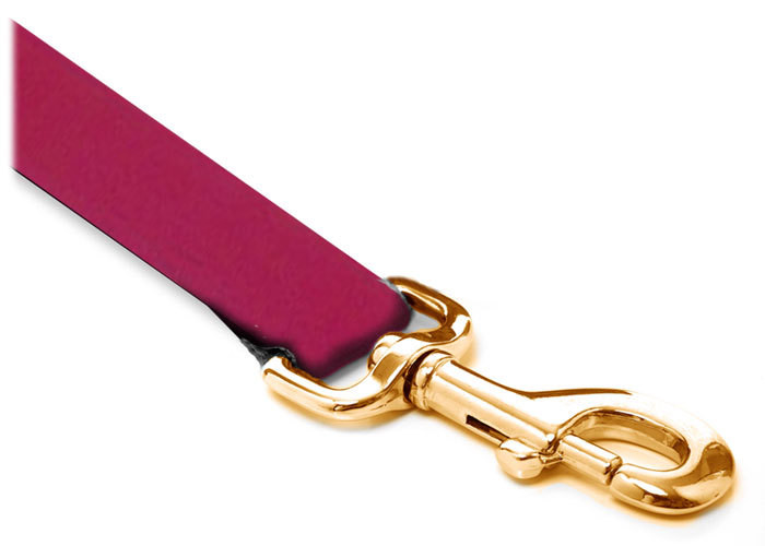 Leash - Velvet - 3/4-inch - Dark Pink