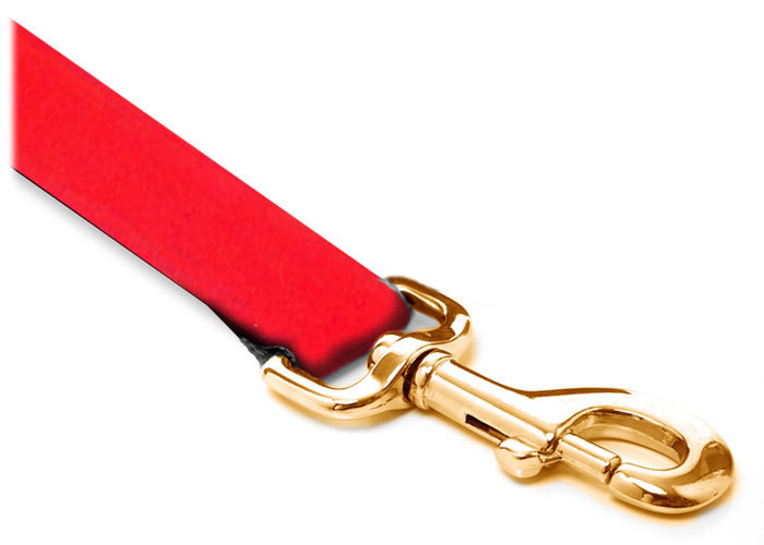 Leash - Velvet - 3/4-inch - Red