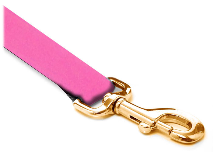 Leash - Velvet - 3/4-inch - Shocking Pink